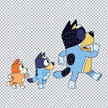 Bluey And Bingo Dad SVG, PNG, DXF, EPS for Printing, Craft Projects or More - High-Res 300DPI