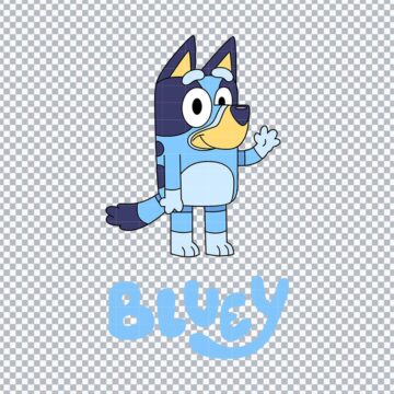 Bluey Dog Family SVG, PNG, DXF, EPS for Silhouette, Sticker Printing or More - Free File