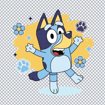 Bluey Heeler Dog Family SVG, PNG, DXF, EPS for Silhouette, Craft Printing or More - Download Now
