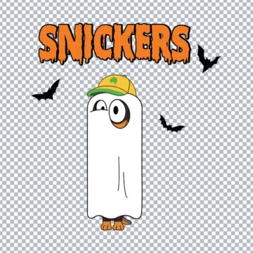 Bluey Snickers Halloween SVG, PNG, DXF, EPS for Silhouette, Craft Projects or More - Free Digital Design