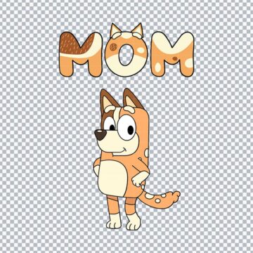 Chilli Bluey Mom SVG, PNG, DXF, EPS for Printing, Paper Crafts or More - Lifetime Access