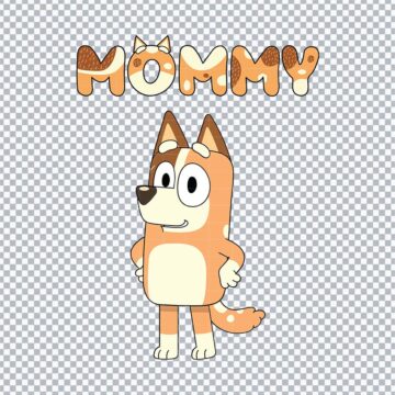 Chilli Mommy Bluey SVG, PNG, DXF, EPS for Cricut, Handmade Crafts or More - Free Digital Files