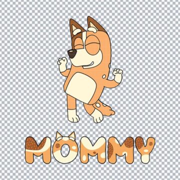 Chilli Mommy Bluey Family SVG, PNG, DXF, EPS for Cricut, Sublimation Crafts or More - No Account Needed