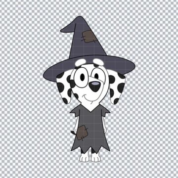 Chole Bluey Halloween Clipart SVG, PNG, DXF, EPS for Cricut, Sublimation Shirts or More - Free No Sign Up