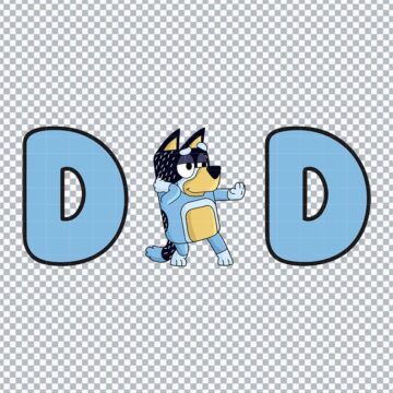 Dad Bluey Family SVG, PNG, DXF, EPS for Sublimation, DIY Printing or More - Free Design Download
