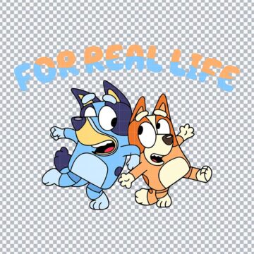 For Real Life Bluey Family SVG, PNG, DXF, EPS for Illustrator, Graphic Design or More - Free Design Files