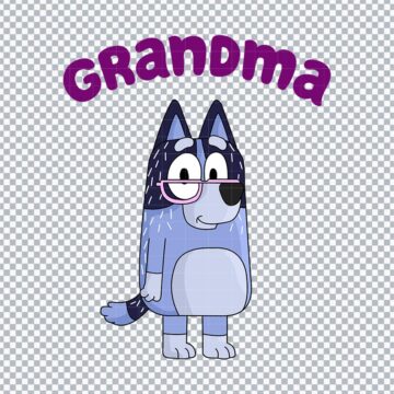Grandama Bluey Family SVG, PNG, DXF, EPS for Canva, Printing or More - Free Download Design
