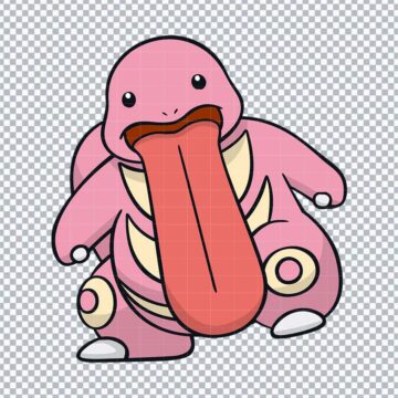 Lickitung Pokemon SVG, PNG, DXF, EPS for Silhouette, Craft Projects or More - Free Design