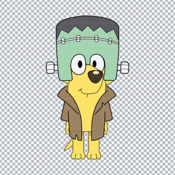 Lucky Bluey Characters Halloween SVG, PNG, DXF, EPS for Cricut, Silhouette or More - Free Digital Files