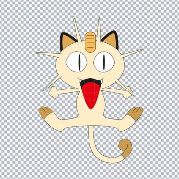Meowth Pokemon Go SVG, PNG, DXF, EPS for Adobe Illustrator, Graphic Design or More - Free Design Files