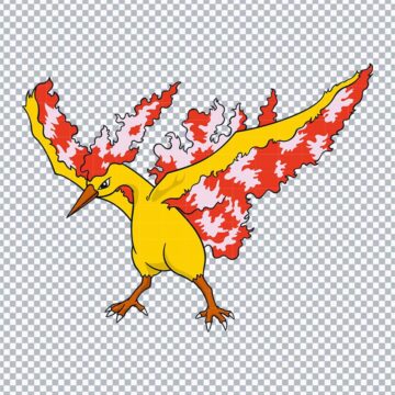 Moltres Pokemon SVG, PNG, DXF, EPS for Brother ScanNCut, DIY Crafts or More - Free No Sign Up