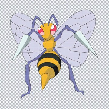 Pokemon Beedrill SVG, PNG, DXF, EPS for Brother ScanNCut, Vinyl Cutting or More - Free Vector Download