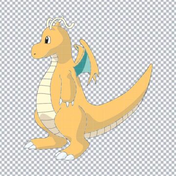 Pokemon Dragonite SVG, PNG, DXF, EPS for CorelDRAW, Graphic Design or More - Instant Access