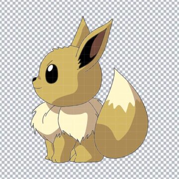Pokemon Eevee SVG, PNG, DXF, EPS for Inkscape, DIY Crafts or More - Instant Download