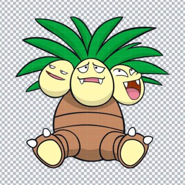 Pokemon Exeggutor SVG, PNG, DXF, EPS for Inkscape, Vinyl Cutting or More - Instant Download