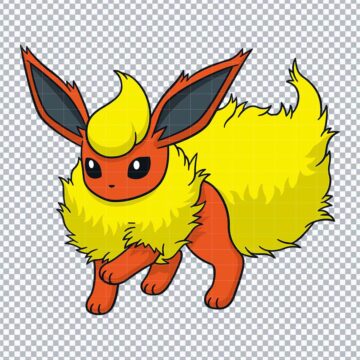 Pokemon Flareon SVG, PNG, DXF, EPS for Cricut, DIY Crafts or More - High Resolution
