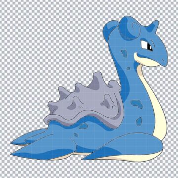 Pokemon Lapras SVG, PNG, DXF, EPS for Silhouette, Vinyl Cutting or More - Free Digital Files