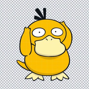 Psyduck Pokemon Characters SVG, PNG, DXF, EPS for Laser Cutting, DIY Crafts or More - Free Digital Design