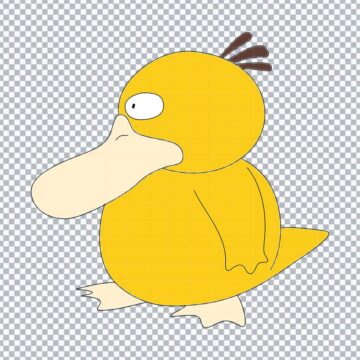 Psyduck Pokemon Go SVG, PNG, DXF, EPS for DIY Crafts, Craft Projects or More - Free Design Files