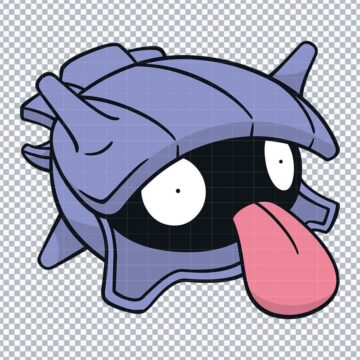 Shellder Pokemon SVG, PNG, DXF, EPS for Digital Design, Craft Projects or More - Free No Sign Up