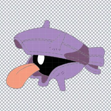 Shellder Pokemon Characters SVG, PNG, DXF, EPS for Vector Design, Adobe Illustrator or More - Free Download