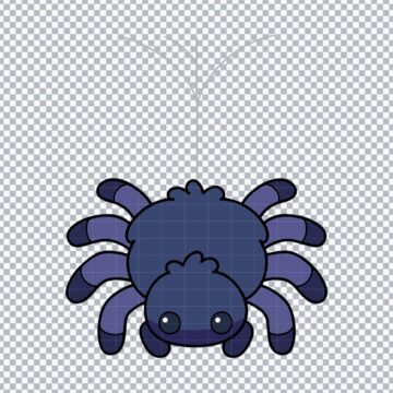 Spider Happy Halloween SVG, PNG, DXF, EPS for Silhouette, Vinyl Cutting or More - Free Design Files