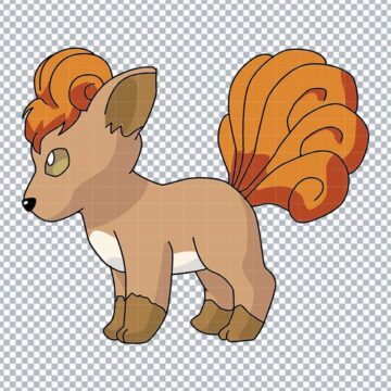 Vulpix Pokemon SVG, PNG, DXF, EPS for Silhouette, DIY Crafts or More - Free Digital Design