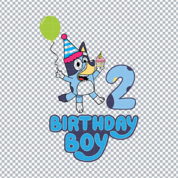 Bluey & Bingo Balloon Birthday SVG, PNG, DXF, EPS for Cricut, Silhouette or More - Quick Download