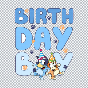Bluey 2nd Birthday Boy SVG, PNG, DXF, EPS for Cricut, T-Shirt Printing or More - Printable Files