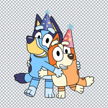 Bluey and Bingo Birthday Boy SVG, PNG, DXF, EPS for Cricut, Sticker Printing or More - Printable Designs