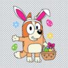 Bluey Bingo Easter Egg SVG, PNG, DXF, EPS for Cricut, Sublimation Shirts or More - Free Printable Designs