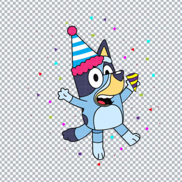 Bluey Birthday Party SVG SVG, PNG, DXF, EPS for Sublimation, DIY Crafts or More - No Account Needed