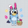 Bluey Happy Easter Day SVG, PNG, DXF, EPS for Cricut, Sublimation Mugs or More - Free Design